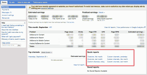 Adsense Interface